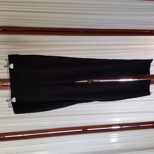 Cabi black riding leggings with zippered ankles, wide no roll waist band. Size L